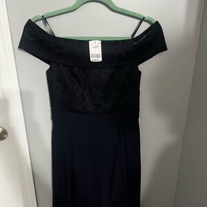 Elegant Black Off-Shoulder Dress